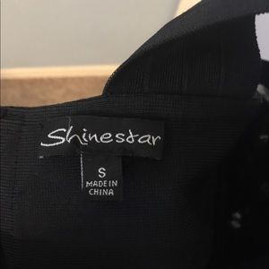 shinestar black bandage dress